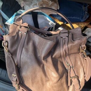 Elegant Tan Women's Shoulder Bag